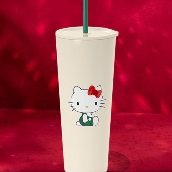Hello Kitty Tumbler with Straw